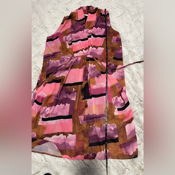 Bar III Pink and Brown Midi Dress - Picture 8 of 10